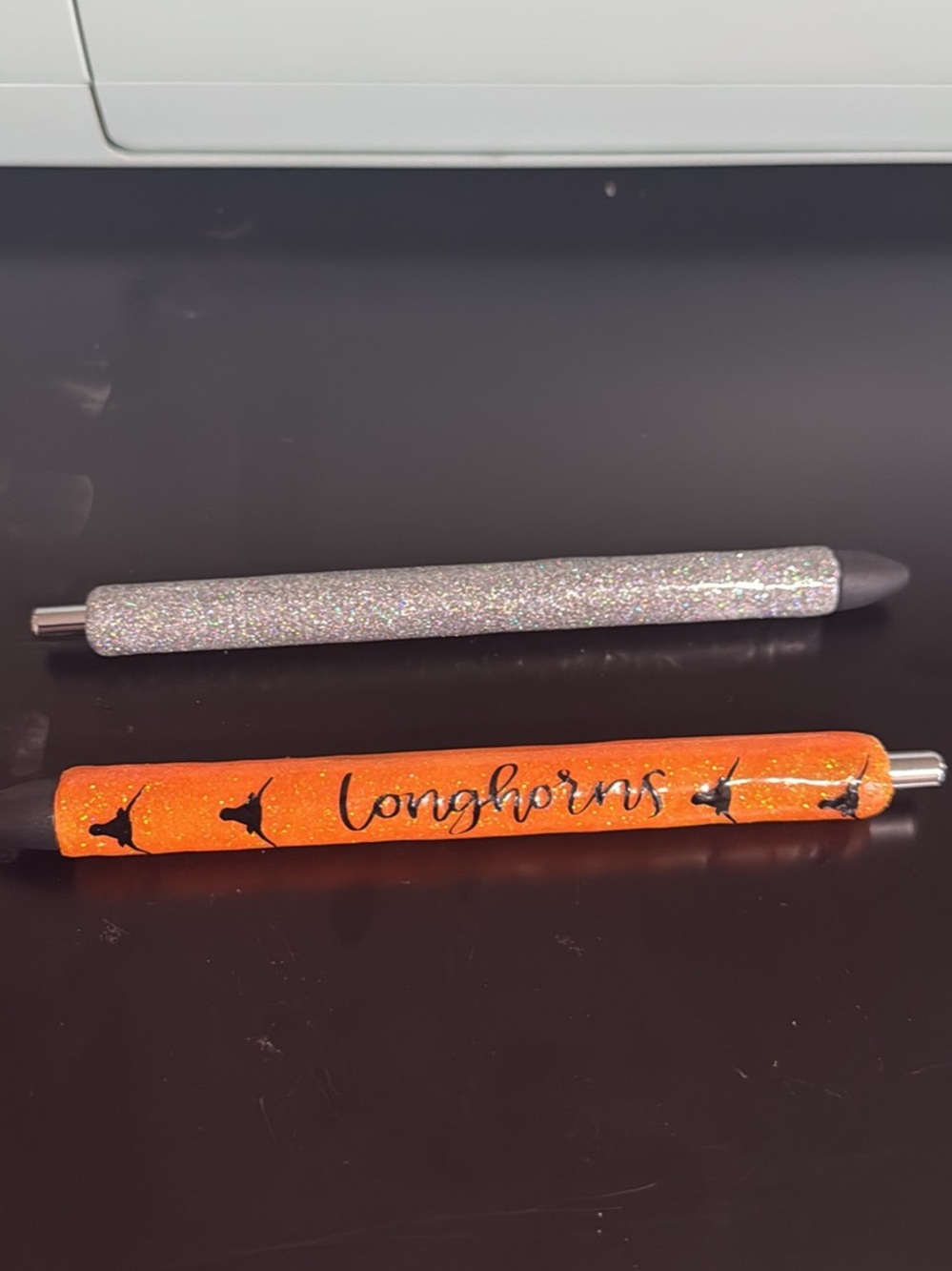 Sparkling Orange 'Longhorns' Decorative Pen - Home Accents